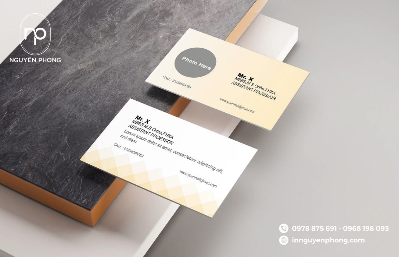 Mẫu card visit bác sĩ sang trọng